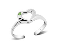 Toe Ring Heart Shaped TR-562